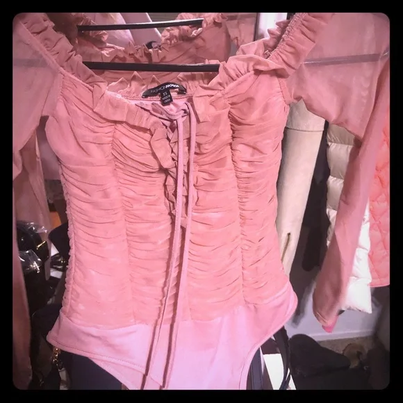Mauve Maura Mesh Bodysuit NWOT - Picture 6 of 6